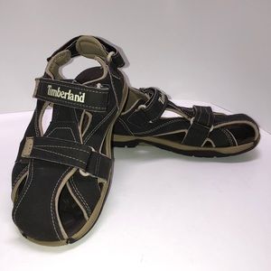 TIMBERLAND Closed Boys Sandals Sz 2 Brown Tan